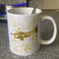 Trumpet Paint Splatter Mug - Trumpeter Mug - Gift For Brass Teacher