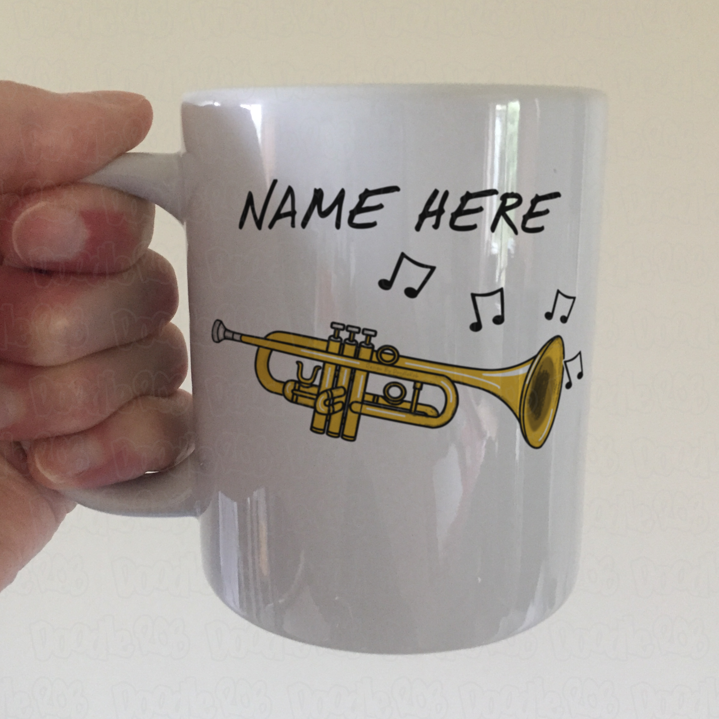 Trumpet Personalised Mug - Trumpeter Custom Gift - Brass Teacher Gift