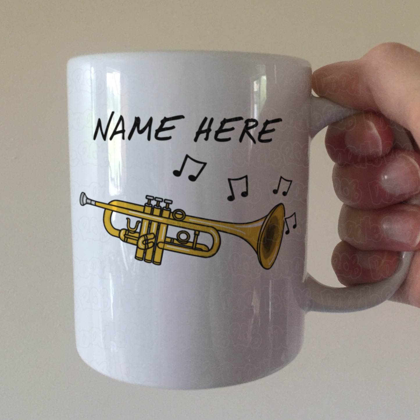 Trumpet Personalised Mug - Trumpeter Custom Gift - Brass Teacher Gift