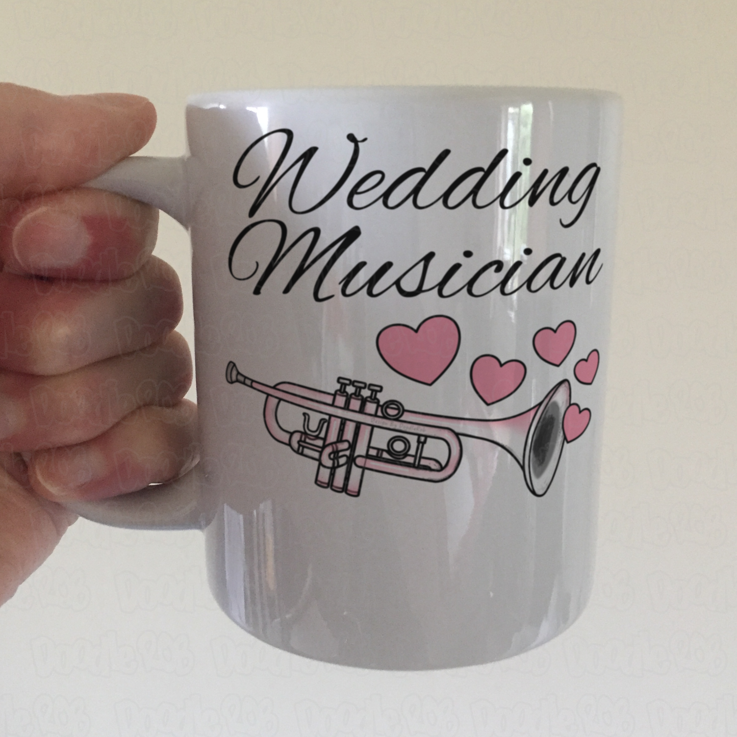 Trumpet Wedding Mug - Trumpeter Brass Musician Gift