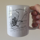 Tuba Music Notation Mug - Gift For Tubaist - Tuba Teacher Mug - Brass Musician Gift