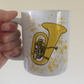 Tuba Paint Splatter Mug - Gift For Tuba Teacher - Brass Musician Mug
