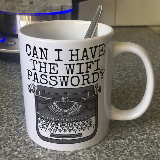 Funny Typewriter Mug - Can I Have The Wifi Password - Funny Gift For Teenager