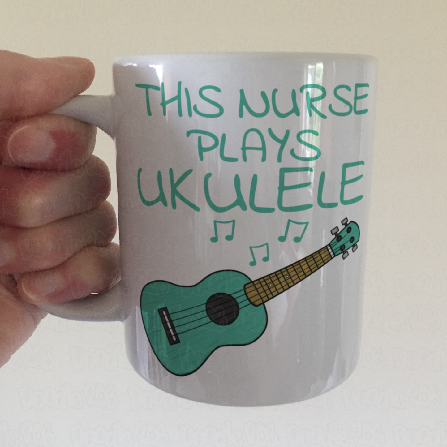 Nurse Ukulele Mug - This Nurse Plays Ukulele - Ukulelist Gift For Nurse