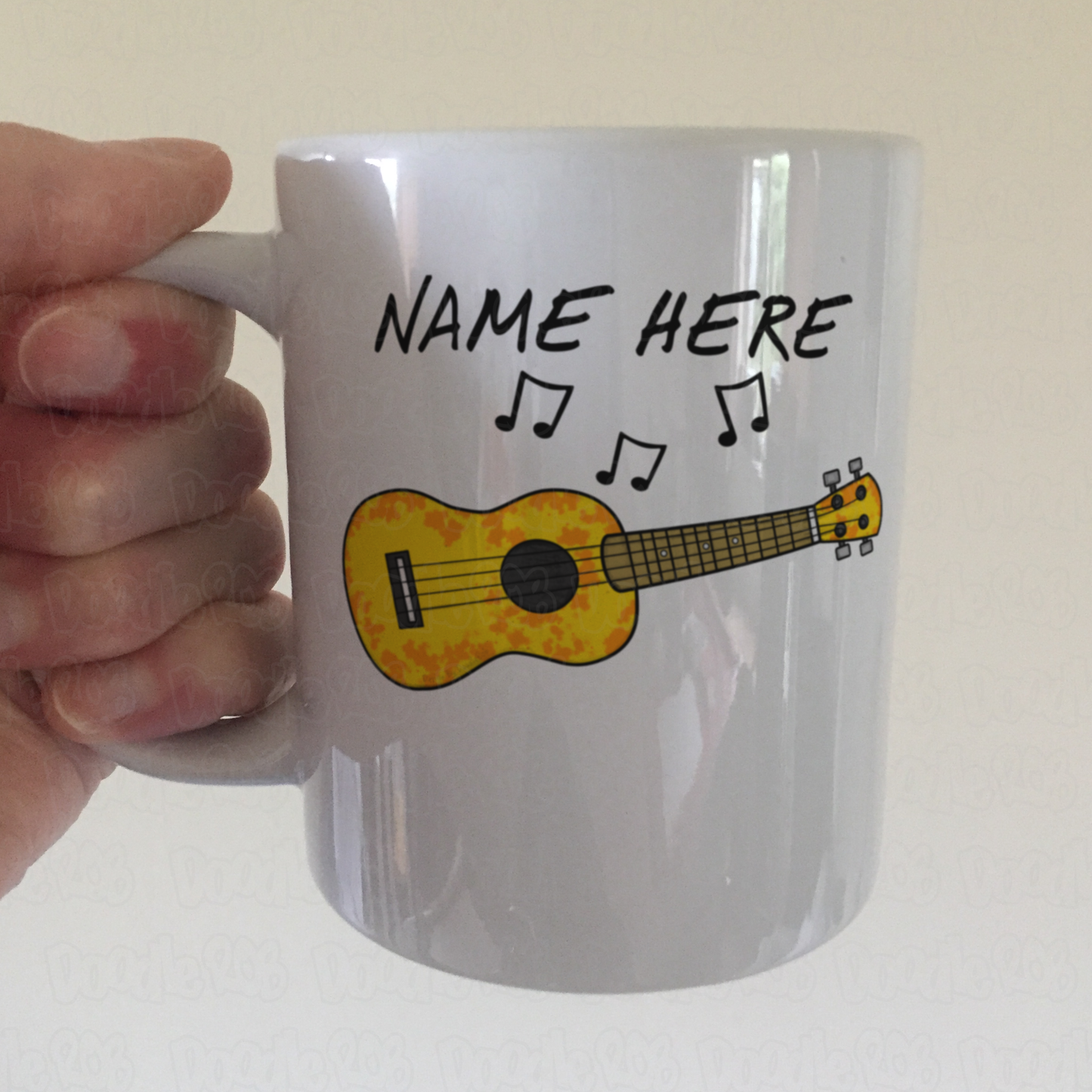 Ukulele Personalised Mug - Uke Player Custom Mug - Ukulele Teacher Gift