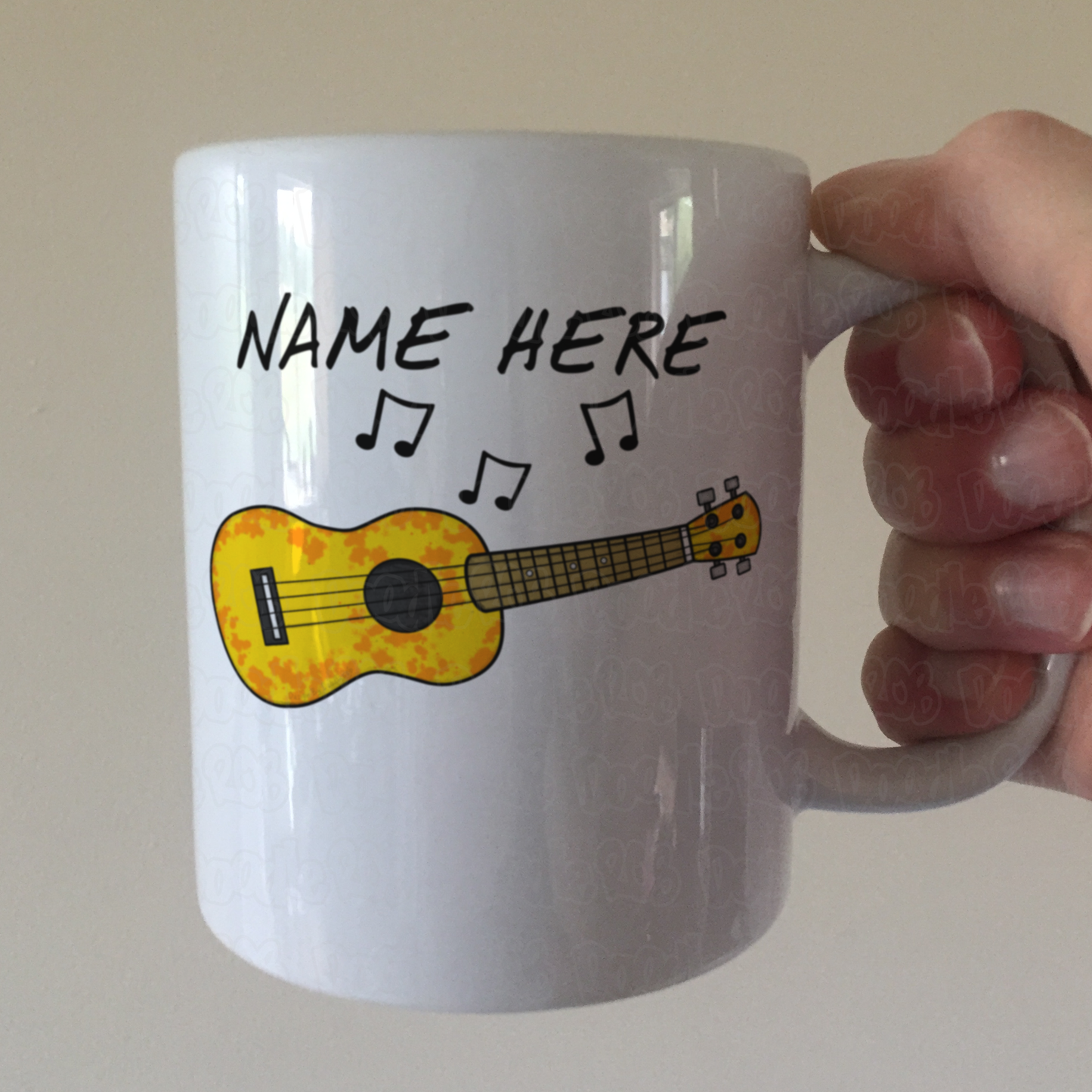 Ukulele Personalised Mug - Uke Player Custom Mug - Ukulele Teacher Gift