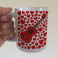 Ukulele With Hearts Mug - Uke Player Gift - Musician Valentines Anniversary Gift