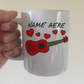 Personalised Ukulele Mug - Ukulelist Custom Gift - Uke Player Mug - Wedding Musician Mug