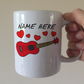 Personalised Ukulele Mug - Ukulelist Custom Gift - Uke Player Mug - Wedding Musician Mug