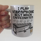 Vibraphone Coffee Mug - I Play Vibraphone Best When Caffeinated - Percussionist Musician Gift