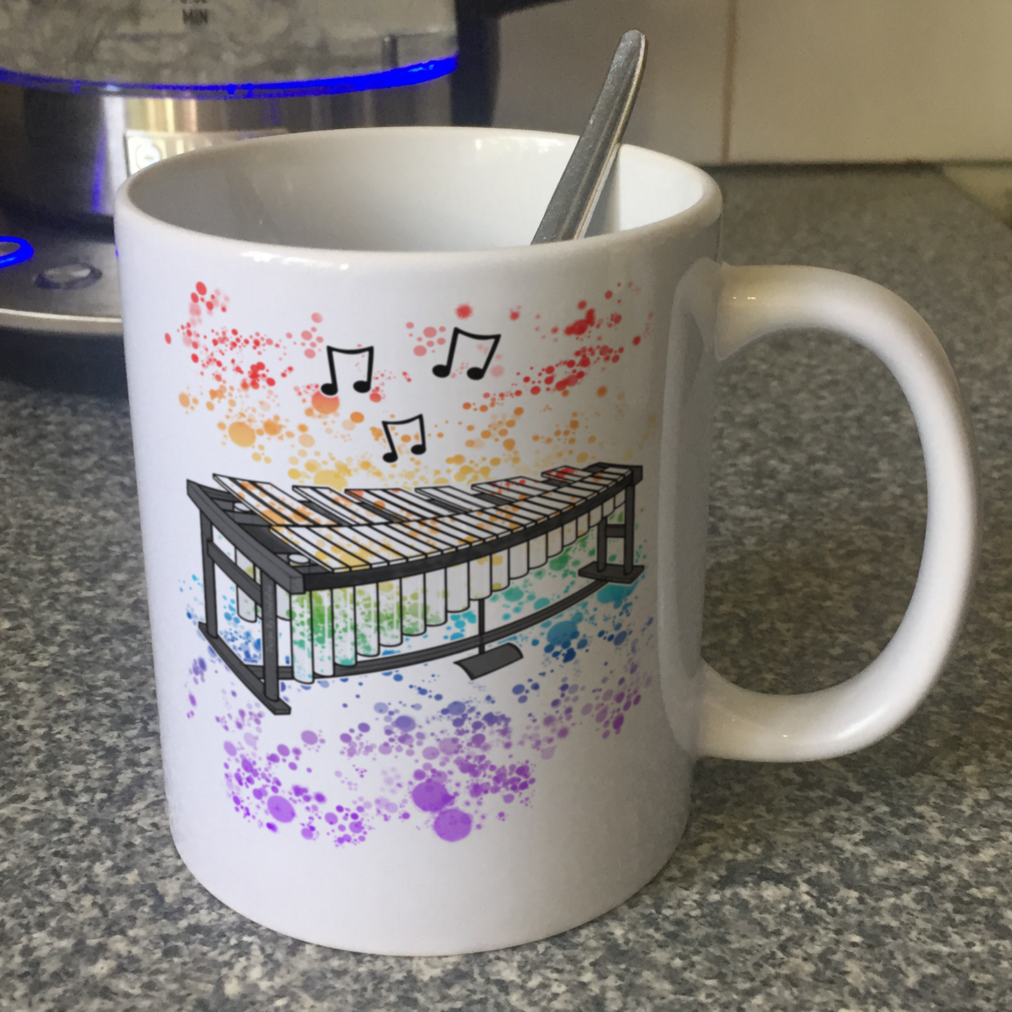 Vibraphone Rainbow Mug - Gift For Vibraphonist - Vibraphone Teacher Mug - Percussionist Gift