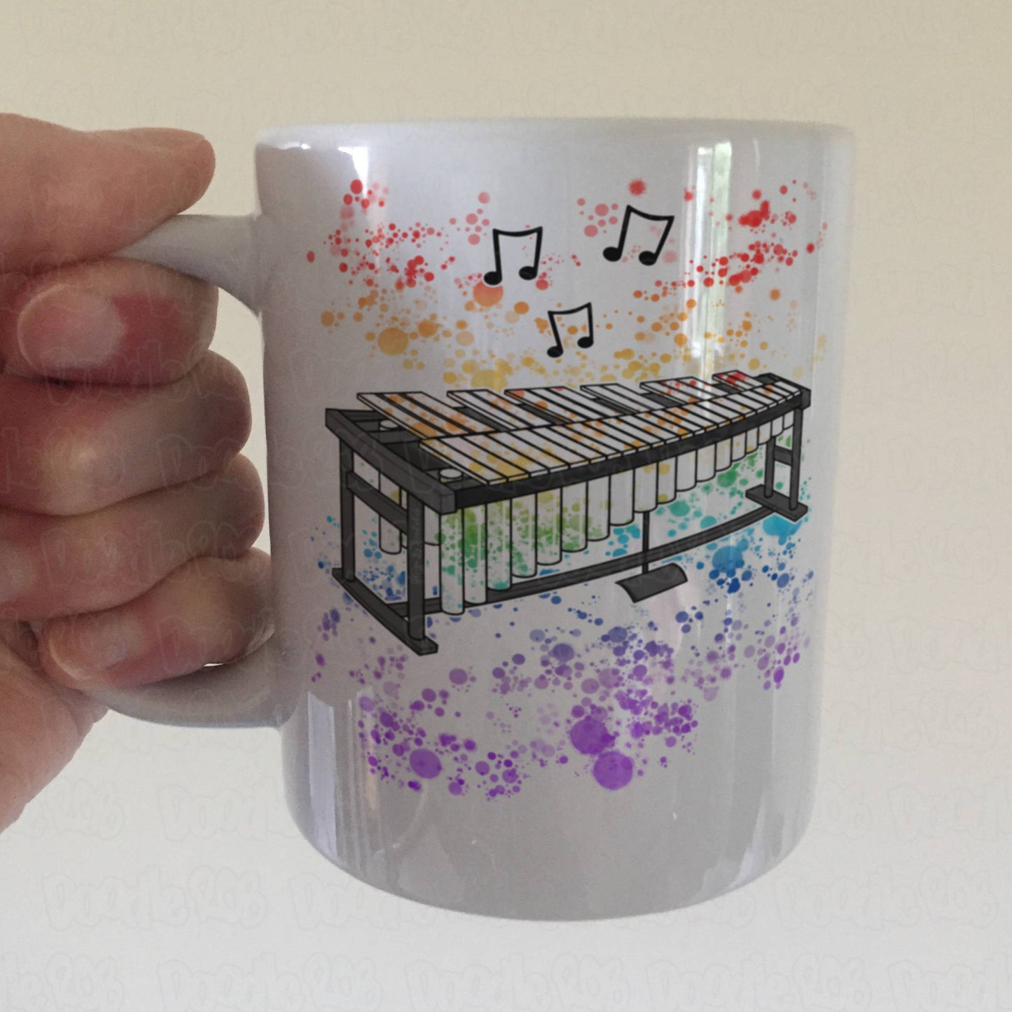 Vibraphone Rainbow Mug - Gift For Vibraphonist - Vibraphone Teacher Mug - Percussionist Gift