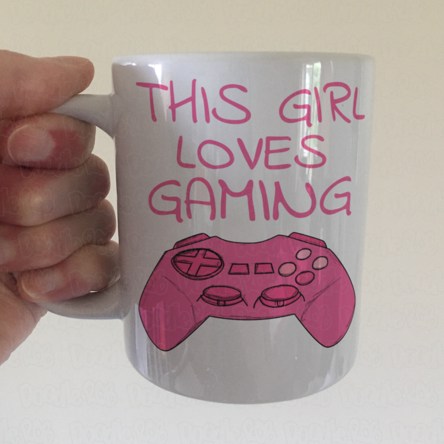 Female Video Gamer Mug - This Girl Loves Gaming - Video Gaming Gift For Her