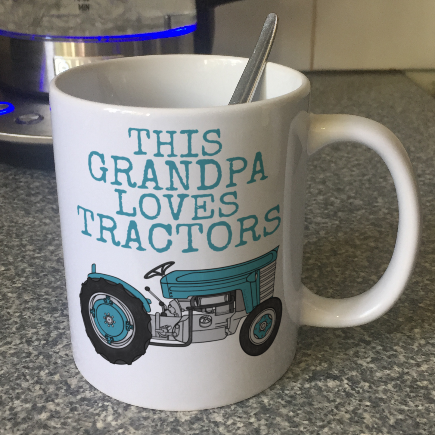Tractor Father's Day Mug - This Grandpa Loves Tractors - Gift For Farmer