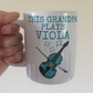 Viola Father's Day Mug - This Grandpa Plays Viola - Violist Musician Gift
