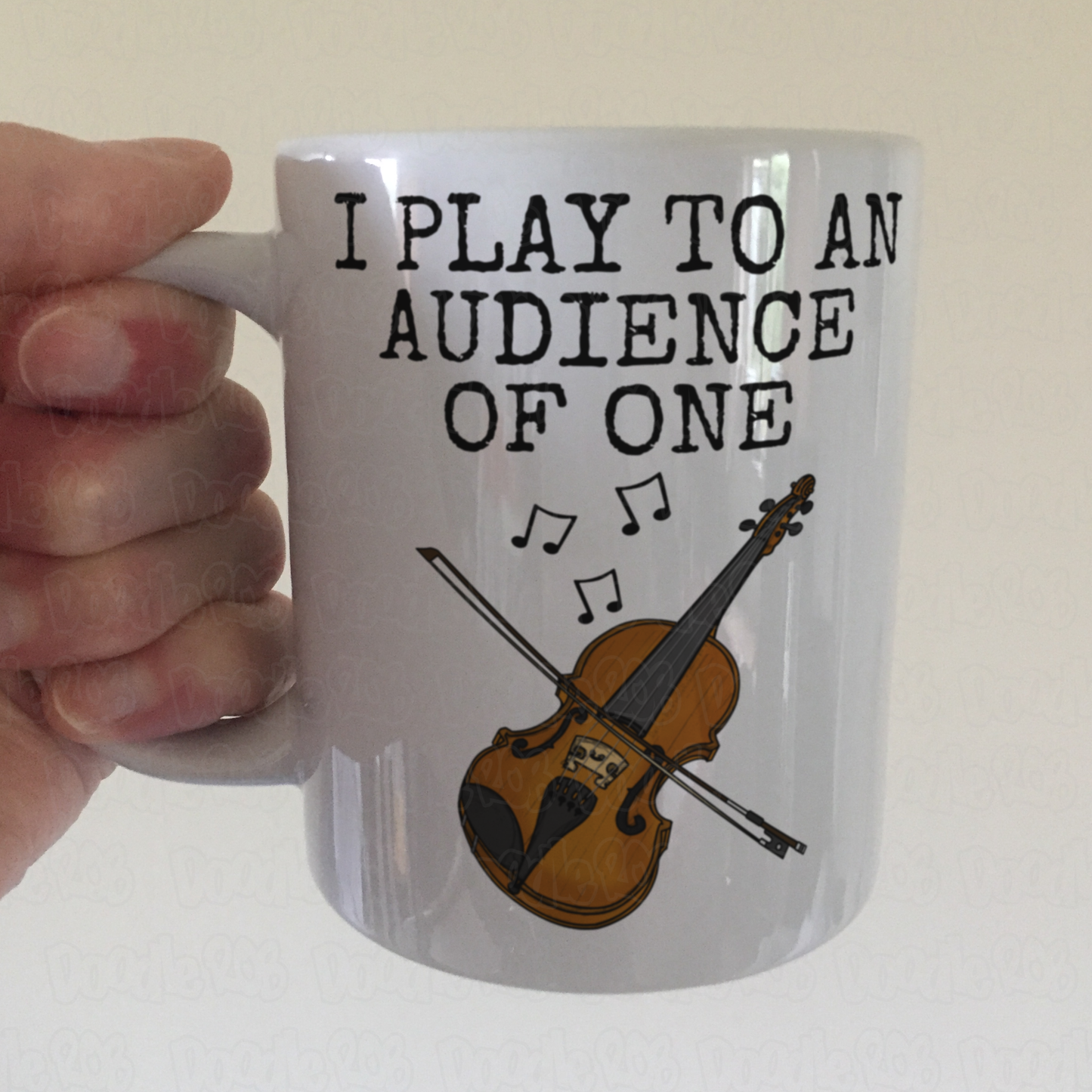 Worship Violin Mug - I Play To An Audience Of One - Church Violinist Gift