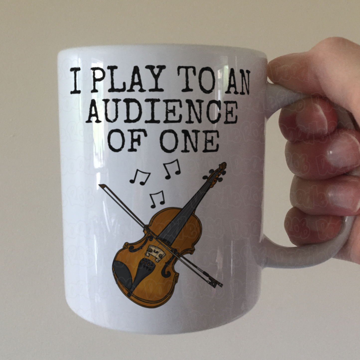 Worship Violin Mug - I Play To An Audience Of One - Church Violinist Gift