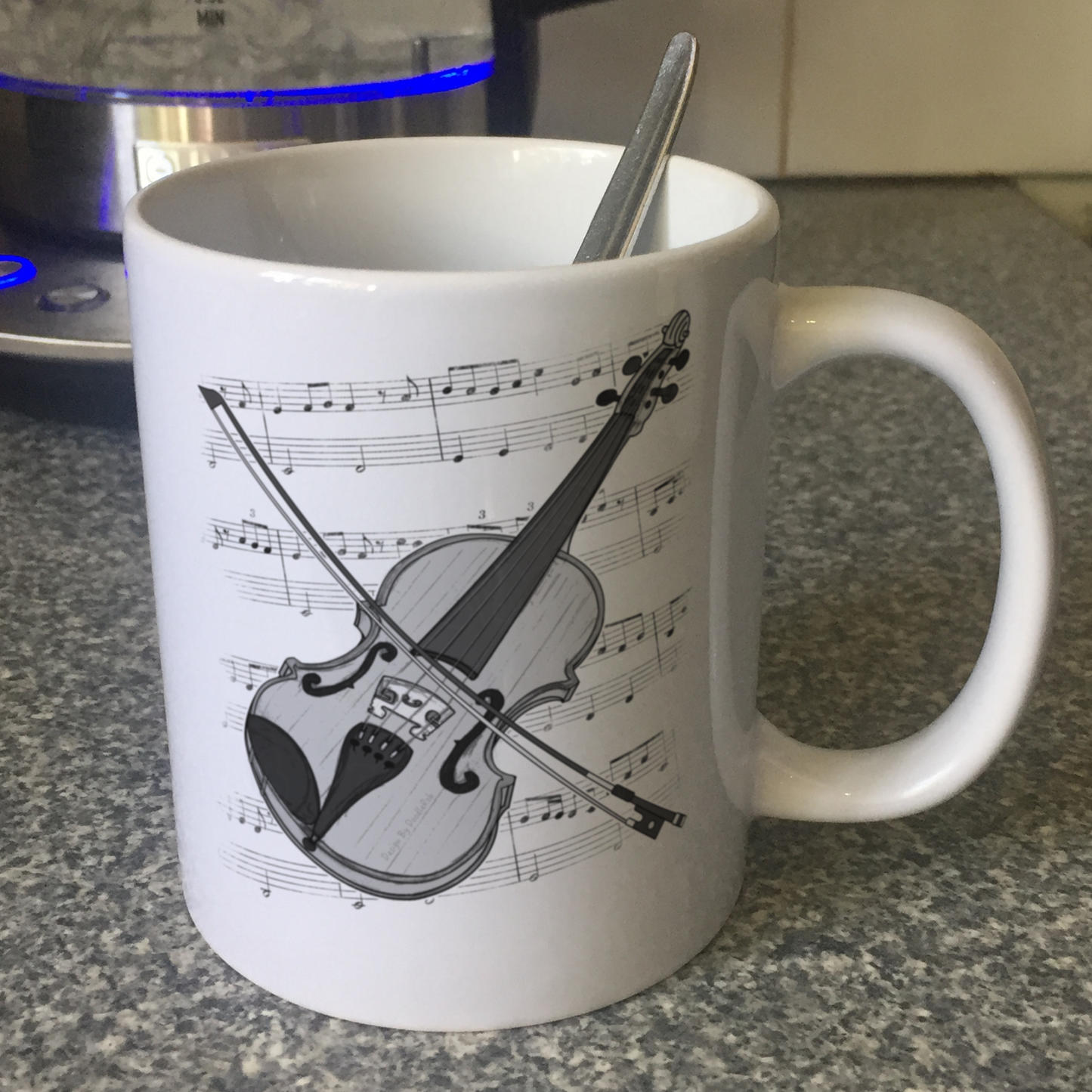 Violin Music Notation Mug - Violinist Mug - String Musician Gift