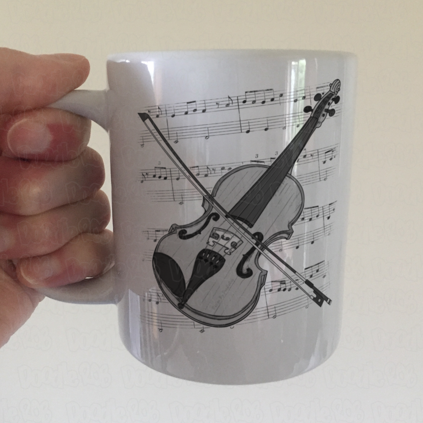 Violin Music Notation Mug - Violinist Mug - String Musician Gift