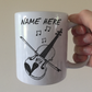Violin Personalised Mug (Outline) - Violinist Custom Gift - String Musician Mug