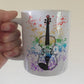 Violin Rainbow Mug - Gift For Violinist - Violin Teacher Gift - String Musician Mug