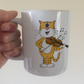 Cat Playing Violin Mug - Funny Violinist Mug - Music Teacher Gift For Cat Lover