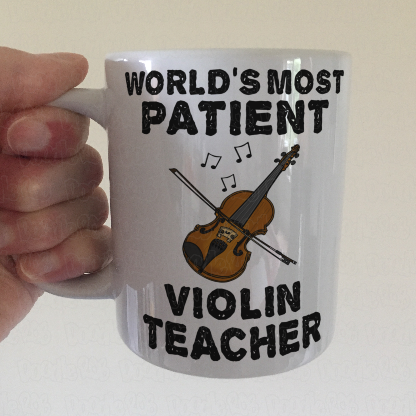 Funny Violin Teacher Mug - World's Most Patient Violin Teacher - String Teacher Gift
