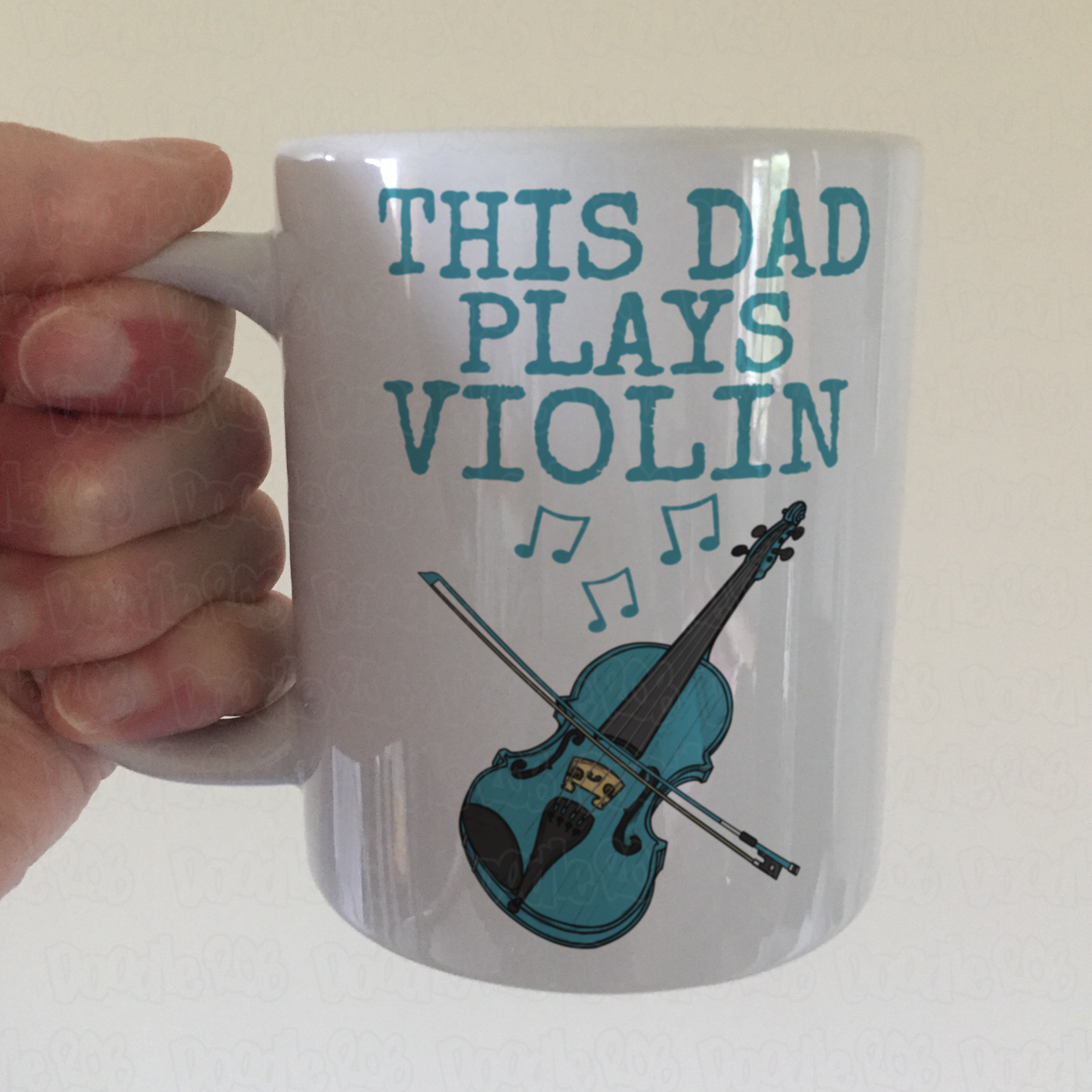 Violin Father's Day Mug - This Dad Plays Violin - Violinist Musician Gift