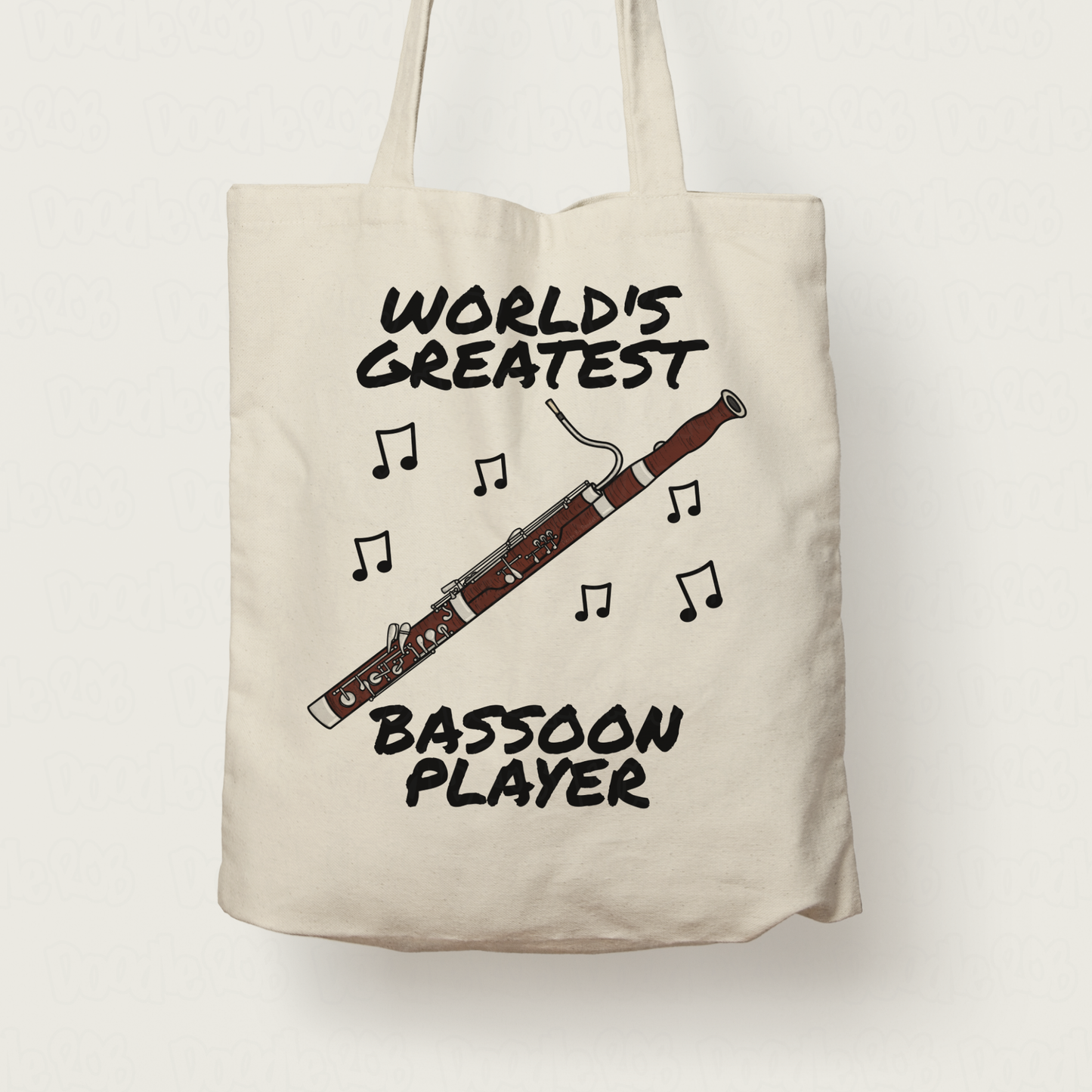 Bassoon Tote Bag - World's Greatest Bassoon Player - Gift For Bassoonist (USA)