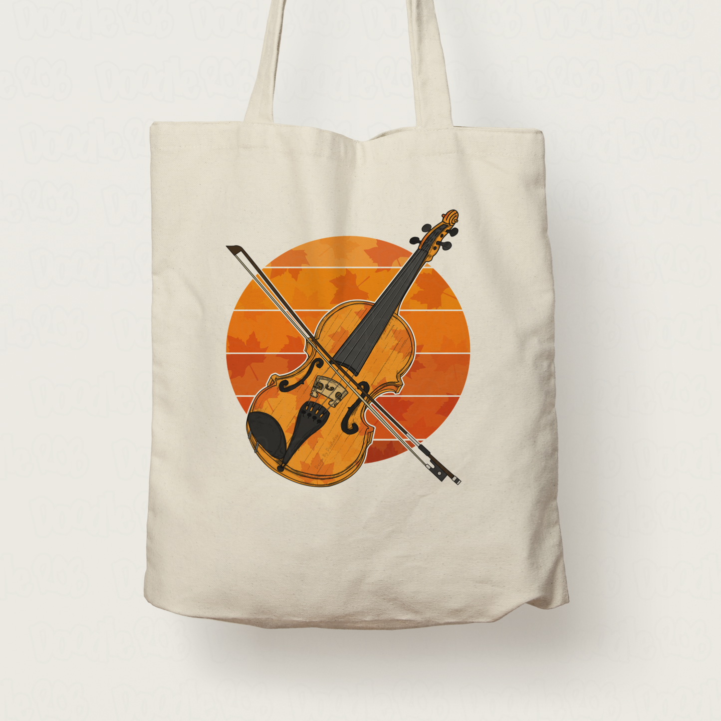 Autumn Violin Tote Bag - Gift For Violinist - Music Teacher Back To School Gift