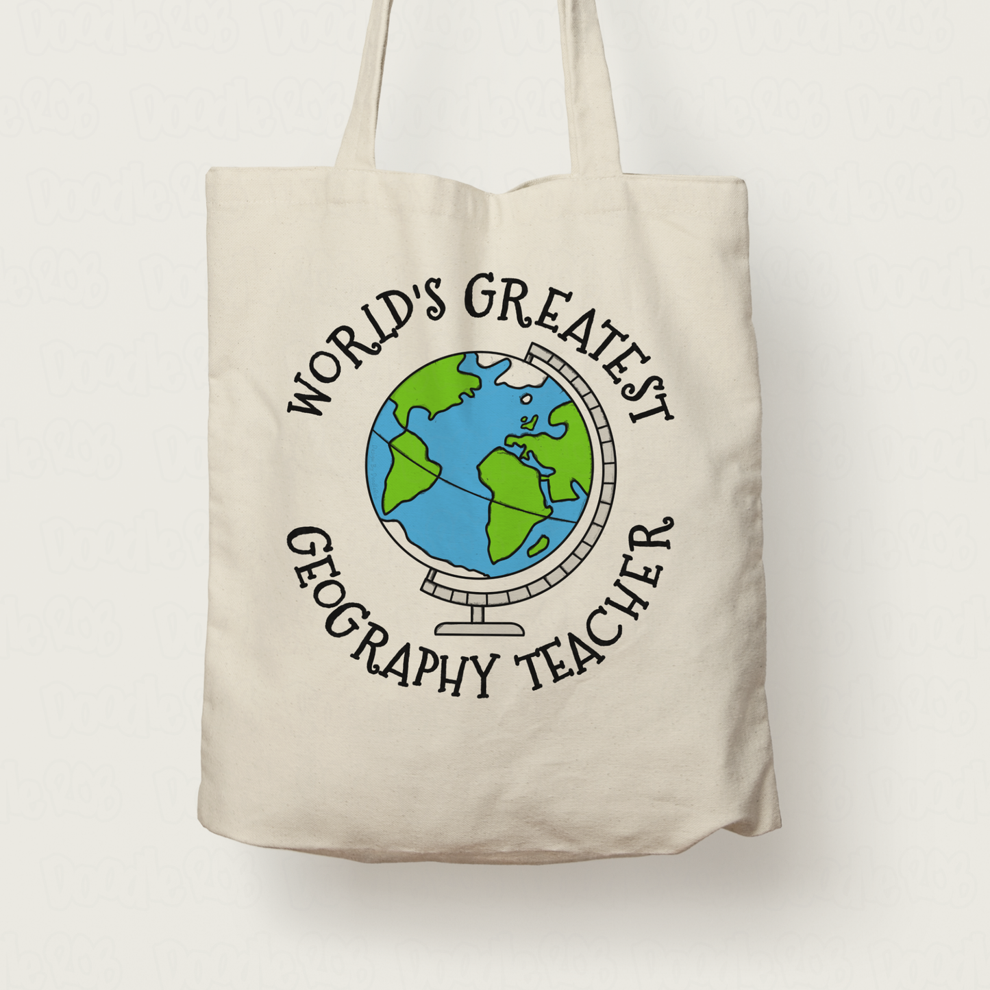Geography Teacher Tote Bag - World's Greatest Geography Teacher - Funny Teacher Gift