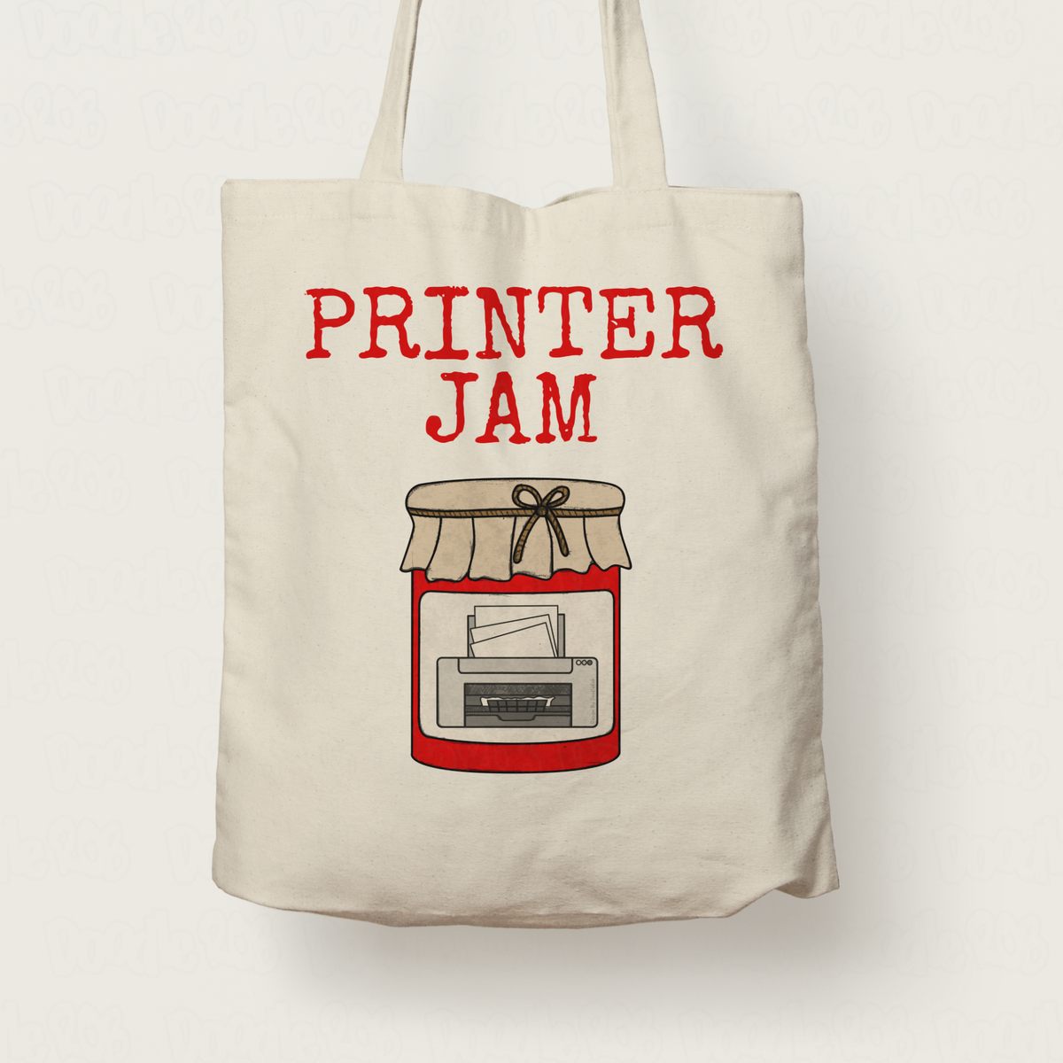 Funny Office Tote Bag - Printer Jam - IT Technician Humour - Gift For Computer Expert