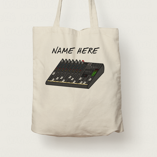 Sound Engineer Personalised Tote Bag - Custom Gift For Sound Guy - Church Sound Gift