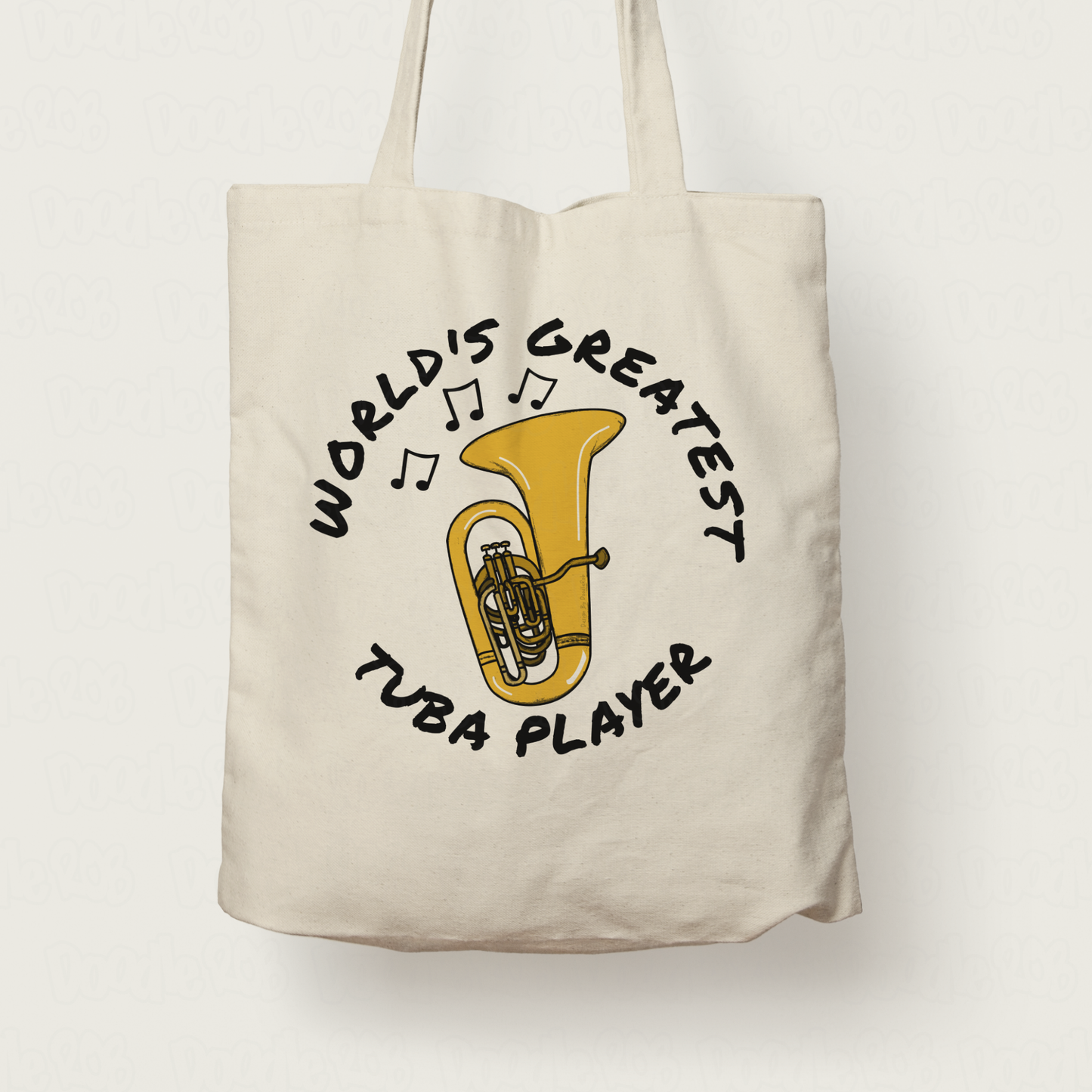 Tuba Tote Bag - World's Greatest Tuba Player - Gift For Tubaist (USA)
