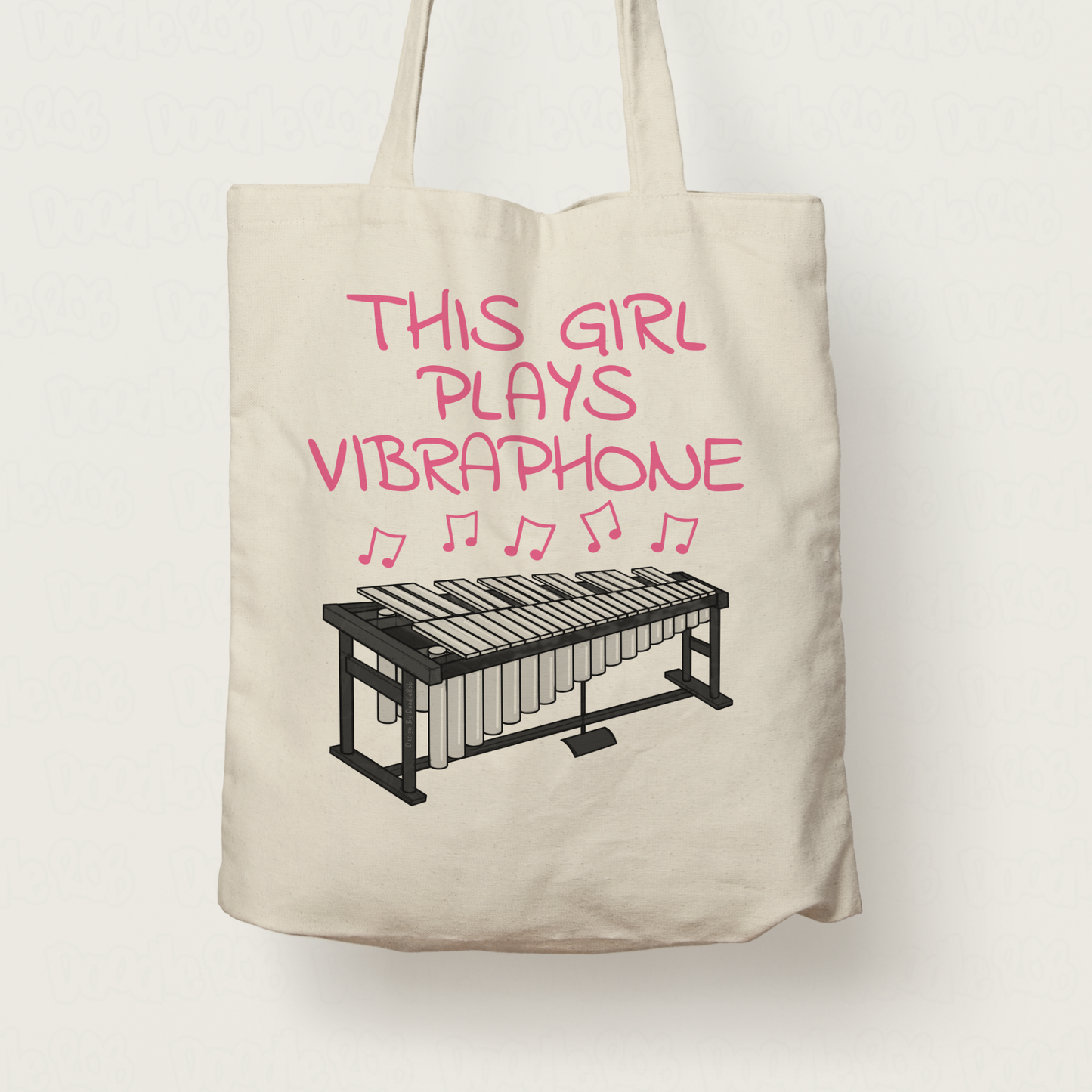Girl's Vibraphone Tote Bag - This Girl Plays Vibraphone - Female Vibraphonist - Percussionist Gift